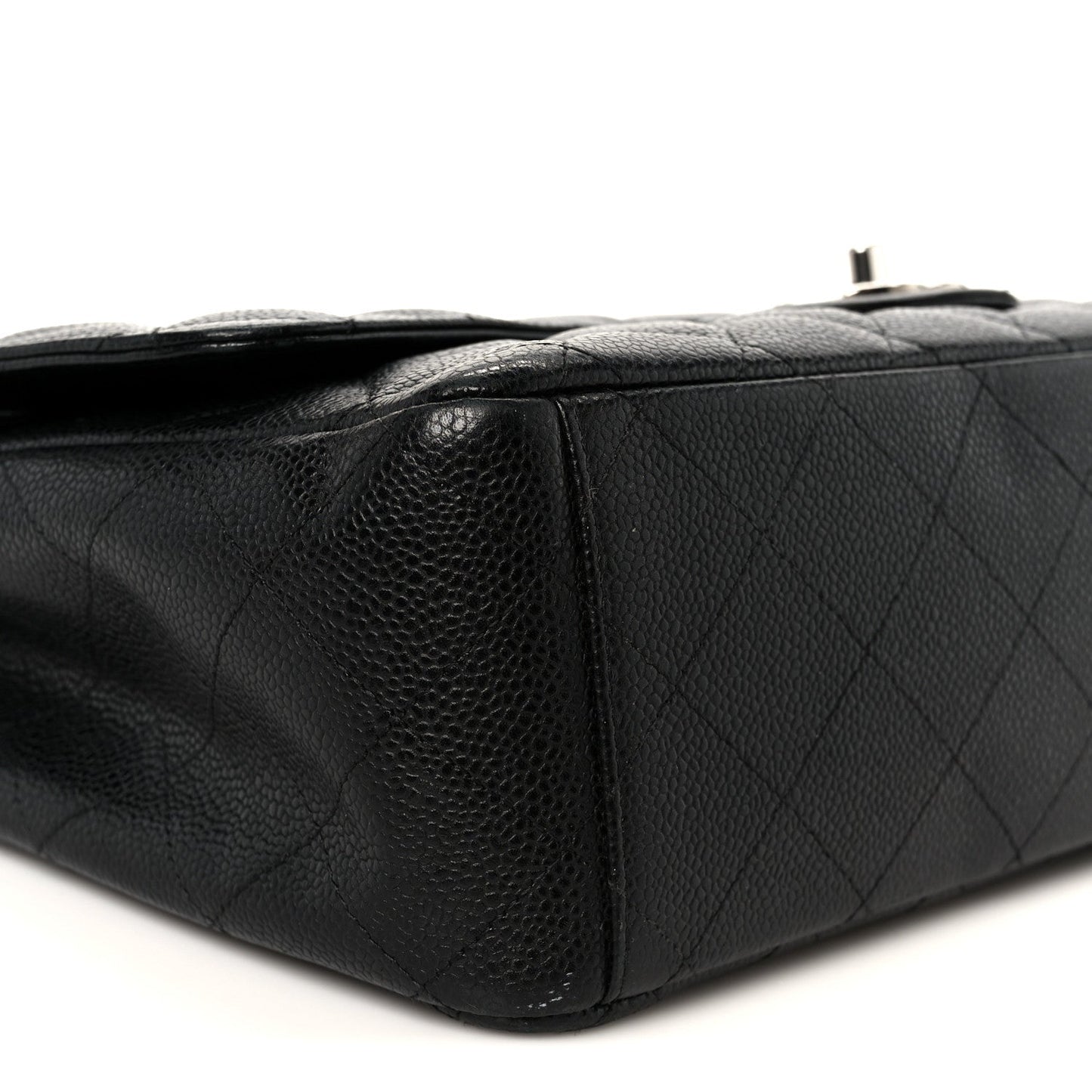 Caviar Quilted Maxi Double Flap Black