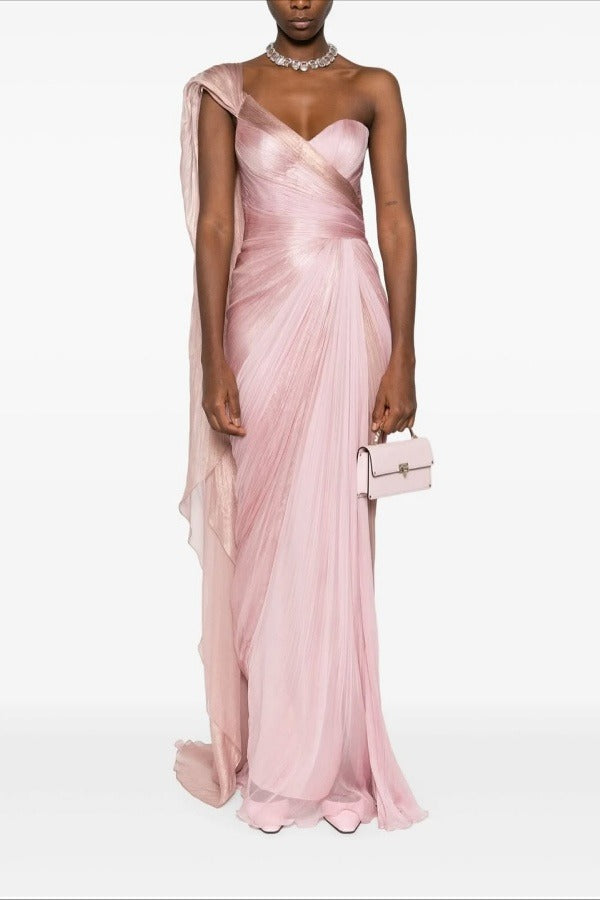 Elegant Sleeveless Strapless Tulle Sweetheart Long Prom Dress