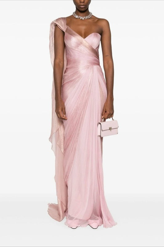Elegant Sleeveless Strapless Tulle Sweetheart Long Prom Dress
