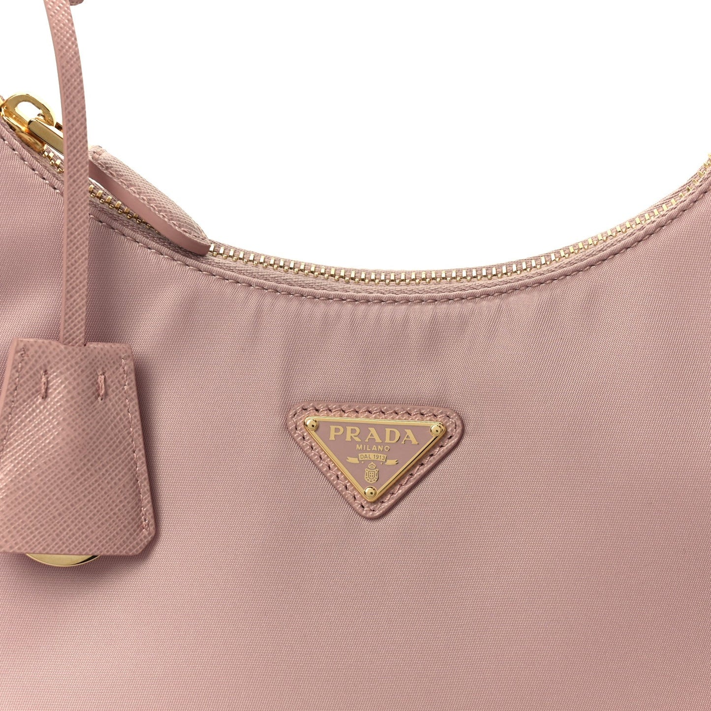 Re-Nylon Saffiano Mini Re-Edition 2005 Bag Alabastro
