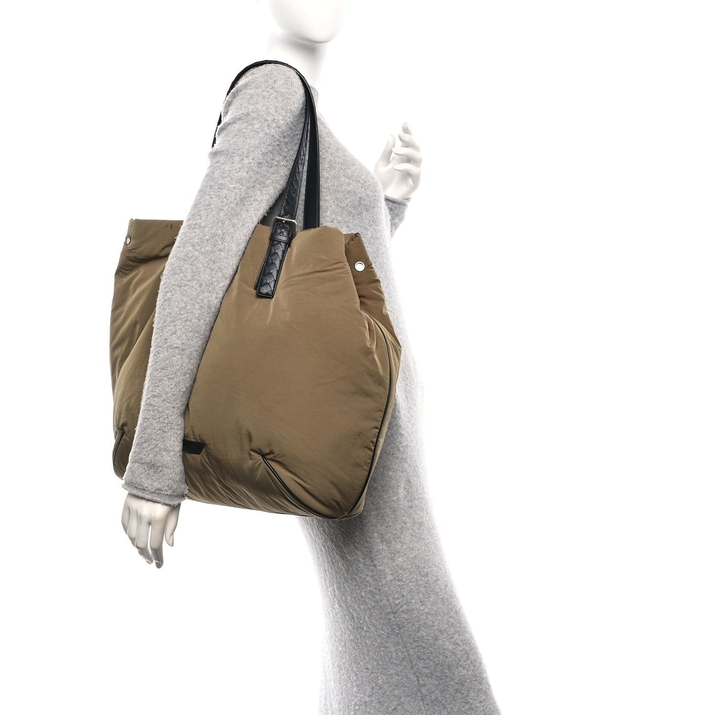 Nylon Crossroad Buckle Tote Mud
