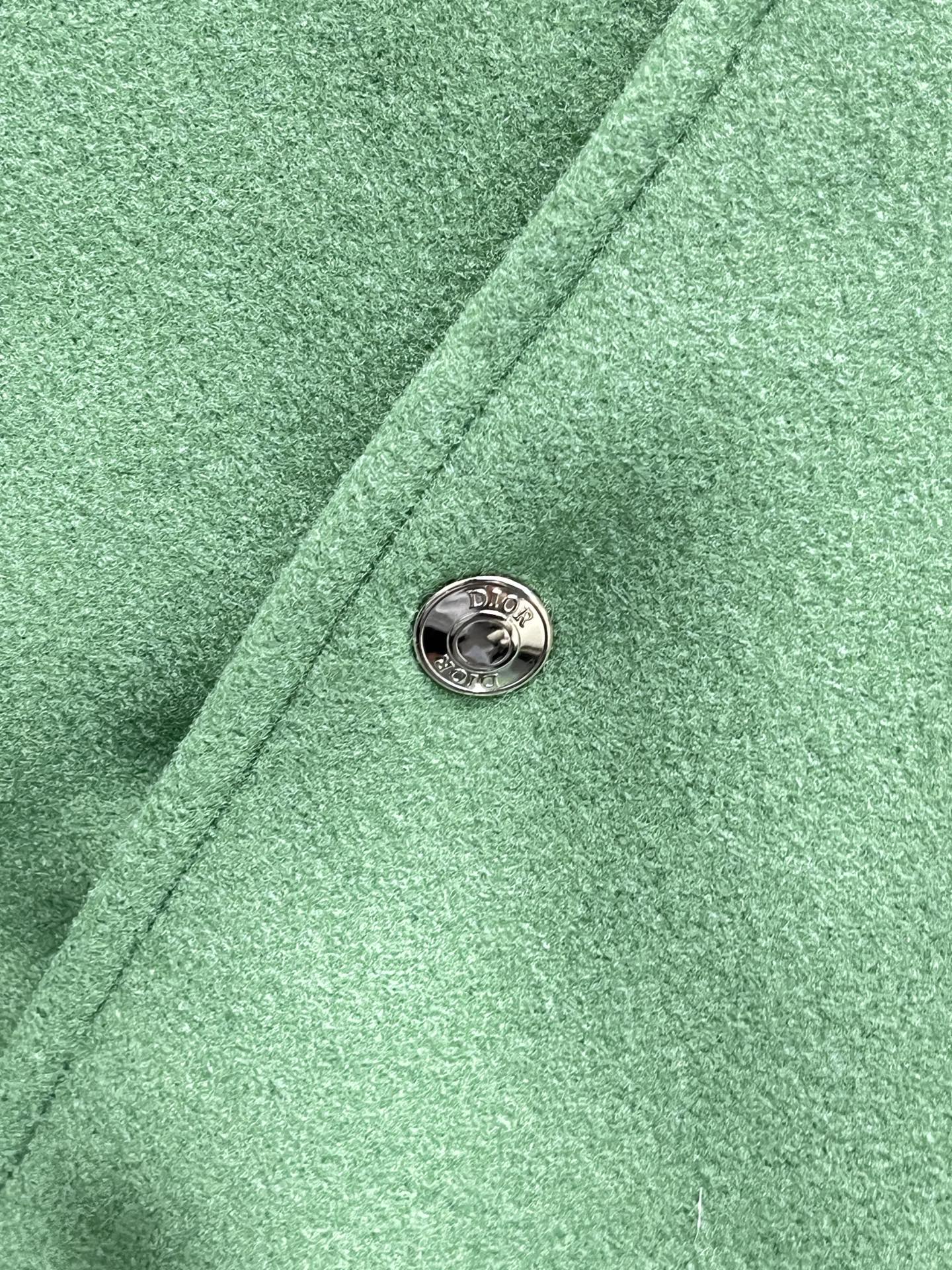CD Baseball Jacket Green Wool