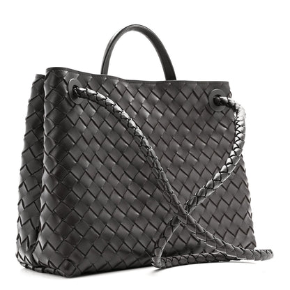 Nappa Intrecciato Medium Andiamo Shoulder Bag Fondant