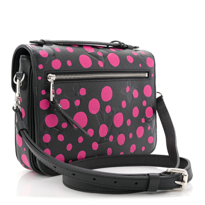 LV x YK Empreinte Monogram Giant Pochette Metis Black Fuchsia