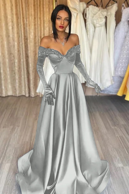 Black Sweetheart Evening Dress A Line With Appliques