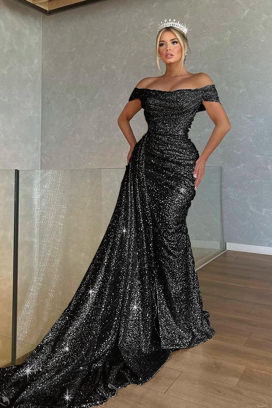 Gorgeous Off-The-Shoulder Mermaid Prom Dress Strapless With Sequins