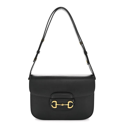Azalea Calfskin Horsebit 1955 Shoulder Bag Black