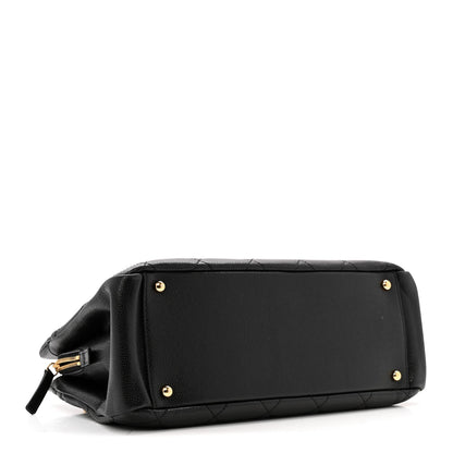 Caviar Quilted Timeless CC Soft Tote Black