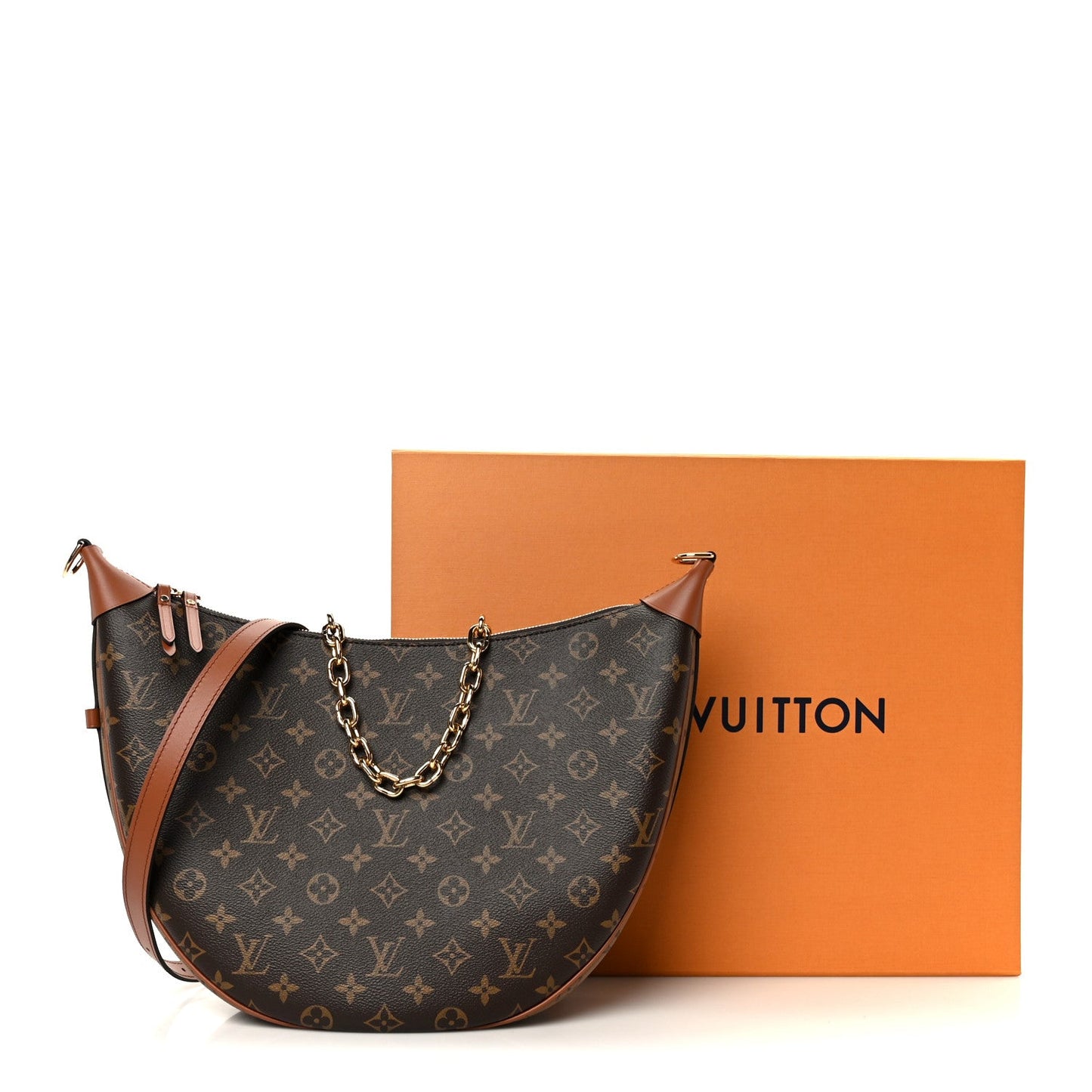 Reverse Monogram Loop Hobo
