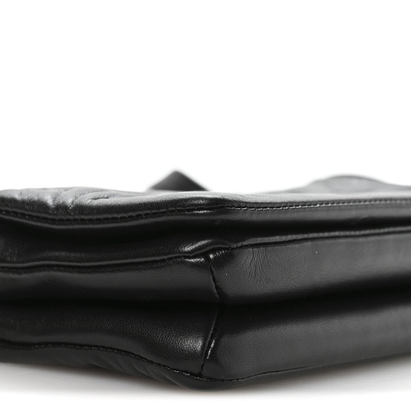 Lambskin Embossed Monogram Pochette Coussin Crossbody Black