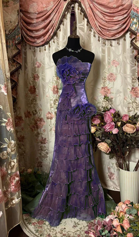 Green Strapless Long Prom Dress,Long Evening Gowns           fg7146