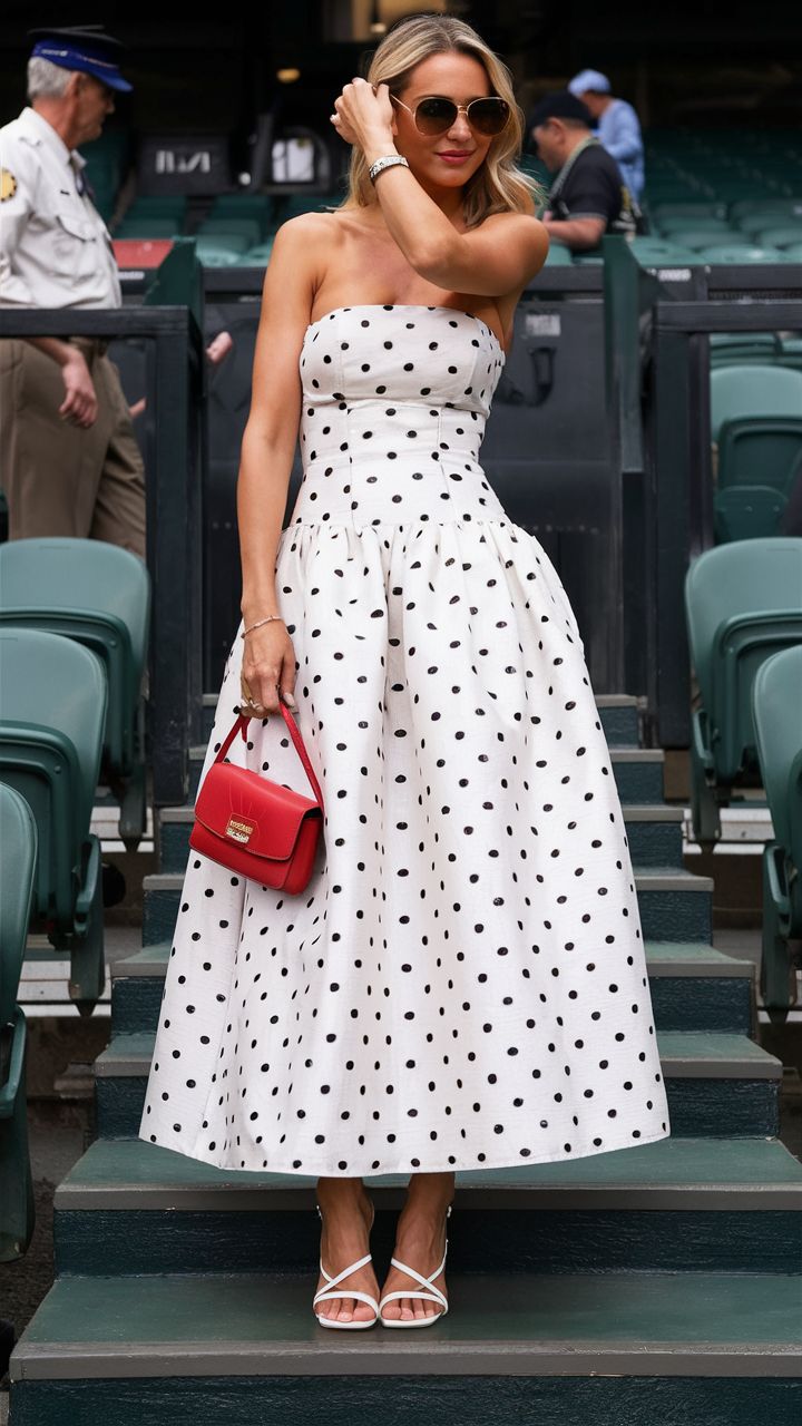 A Line Black Polka Dots Prom Dresses New Arrive Party Dress Evening Dress   fg7883