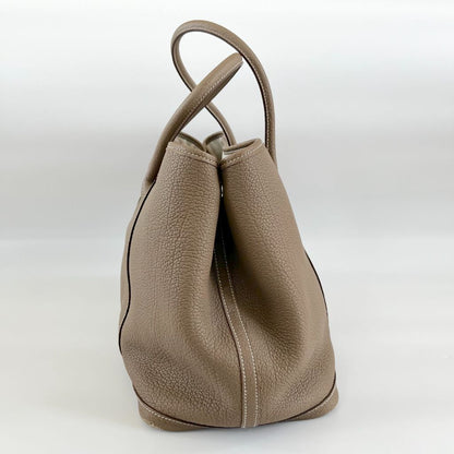 Hermes Etoupe Negonda Garden Party 36 PHW Bag