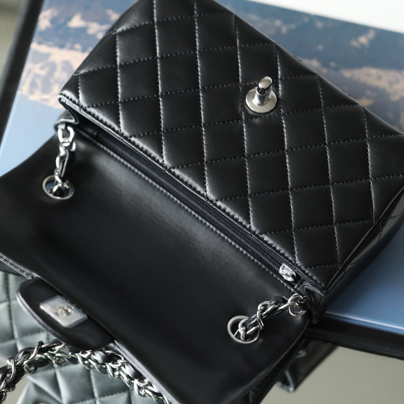 C hanel Classic Flap large mini handbag B