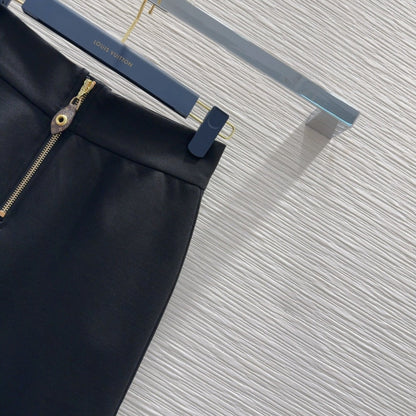 LV 25 Short Skirt Black Polyester