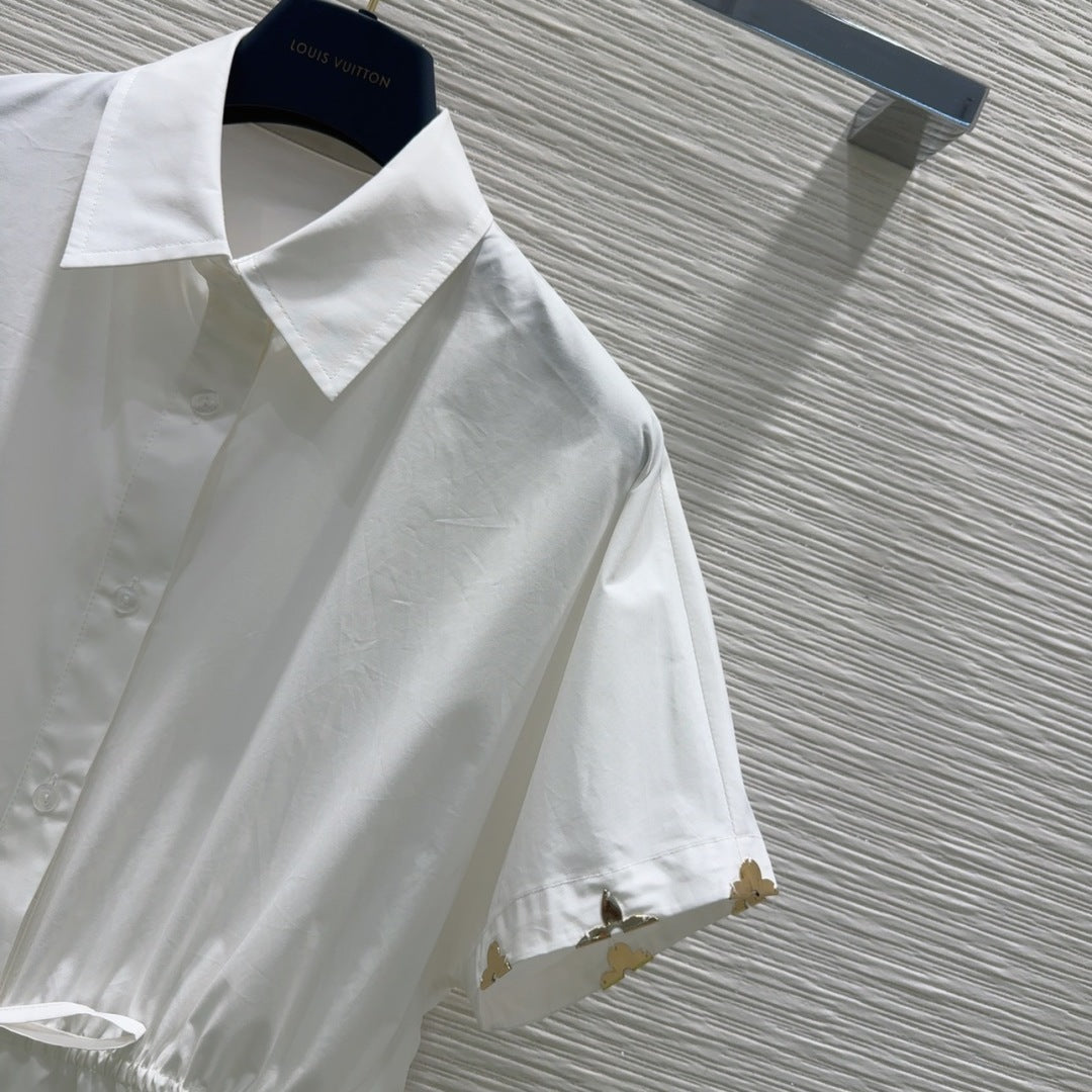 LV 25 T-shirt White Light Blue Cotton