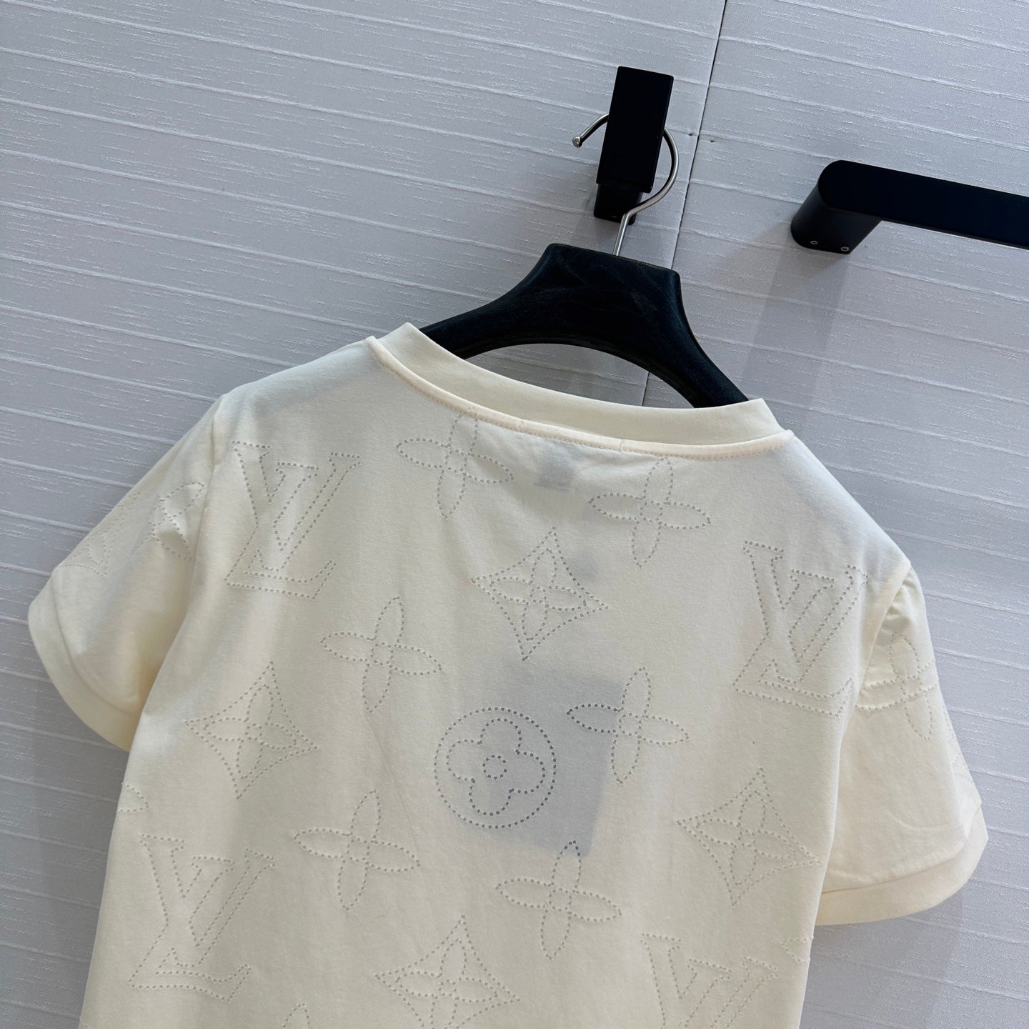 LV Classic V-neck T-Shirt White Cotton