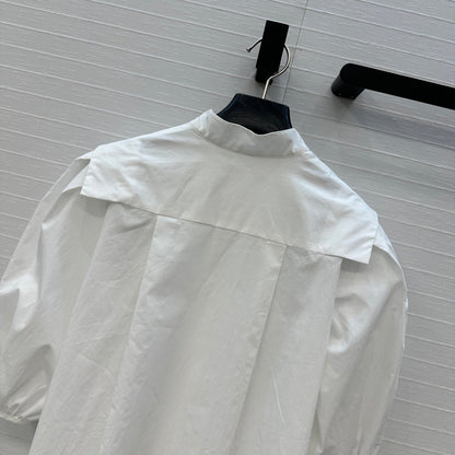 LV Loui's Latest French Elegant Palace Shirt White Cotton