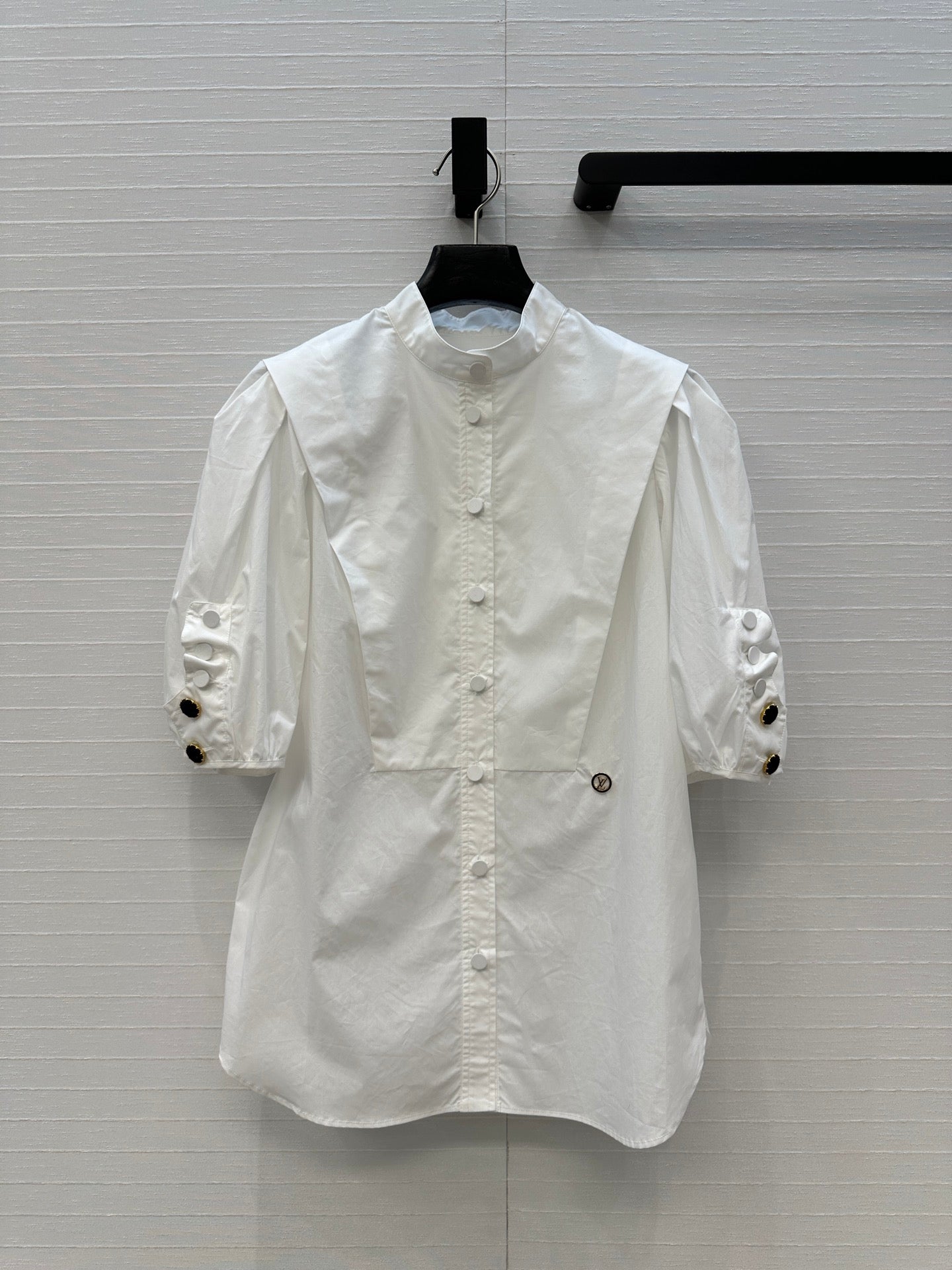 LV Loui's Latest French Elegant Palace Shirt White Cotton