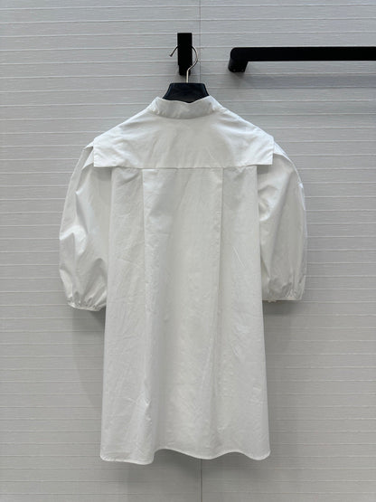 LV Loui's Latest French Elegant Palace Shirt White Cotton