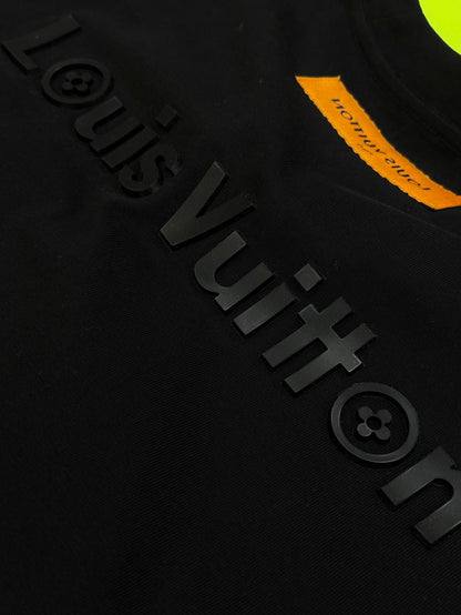 LV T-SHIRT IN BLACK MODAL COTTON 238790