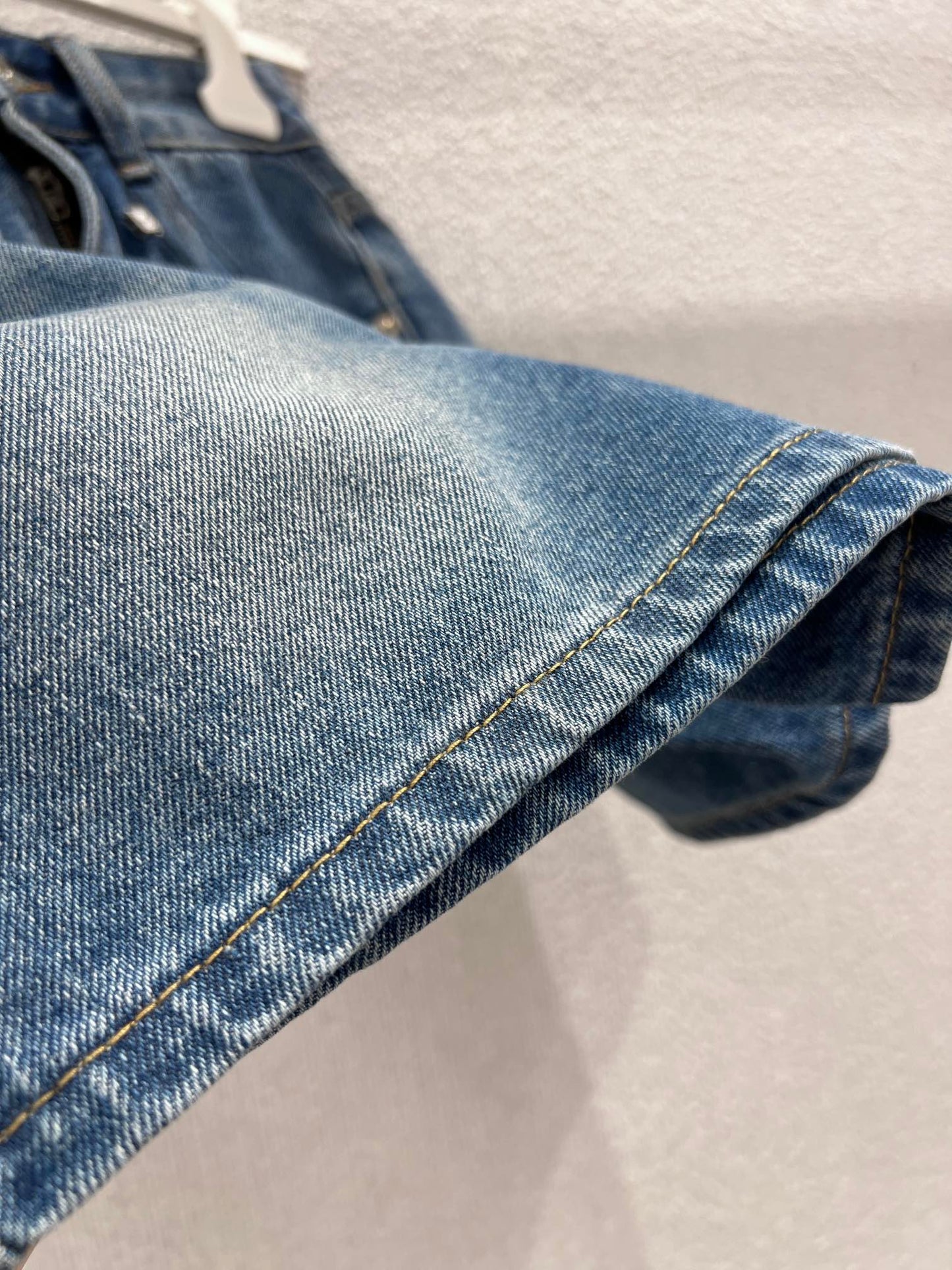 Loewe 26Ss Embroidered Denim Shorts