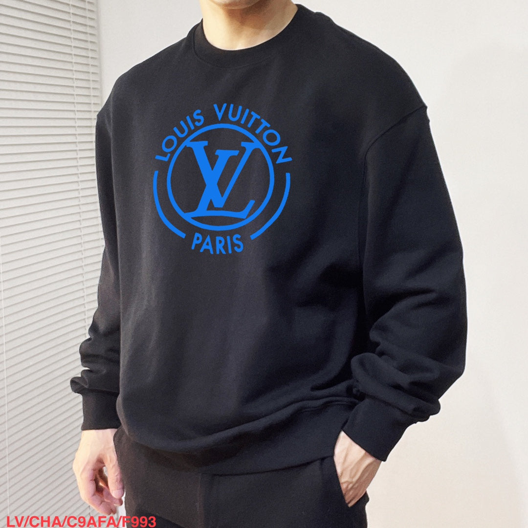LV SWEATER BLACK COTTON FABRIC 239601