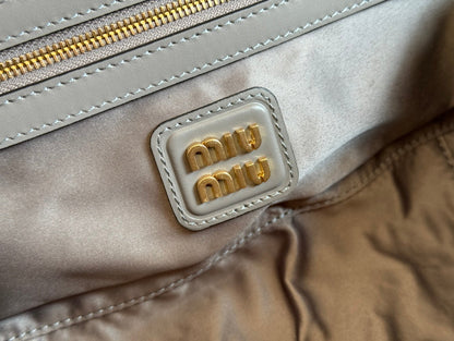 ARCADIE BAG 27 IN DARK GREY SHINY CALFSKIN