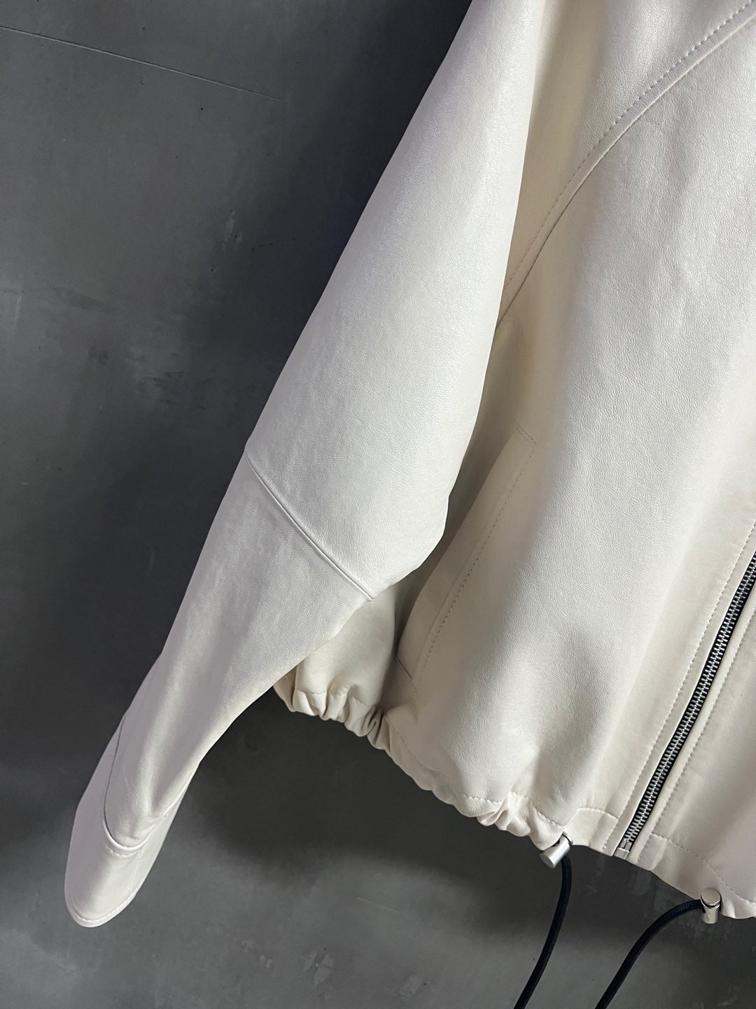 Loewe 2025 Leather Jacket White Sheepskin