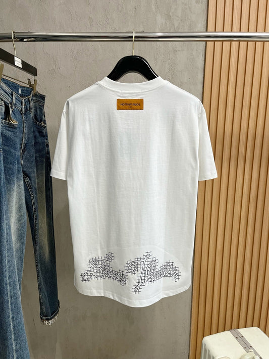 LV T-SHIRT IN WHITE PURE COTTON 238779