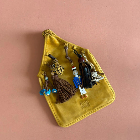 SUEDE BAG WITH TRICK 37 WHISKEY