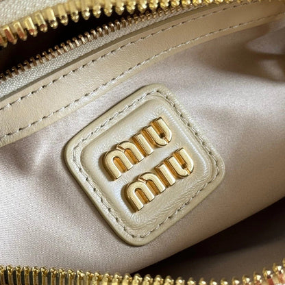 ARCADIE MATELASSÉ BAG 22 BEIGE IN CALFSKIN
