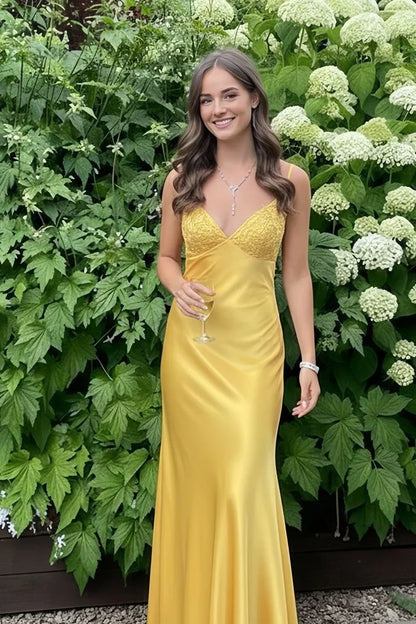 V-Neck Sleeveless Backless Lace Up Party Prom Dress