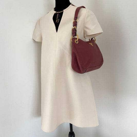 Prada red leather bag