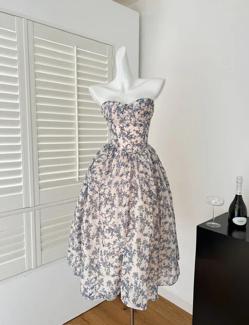 Sexy Ball Gown Sweetheart Floral Summer Dress Homecoming Dresses Party Outfits For Women DP2102